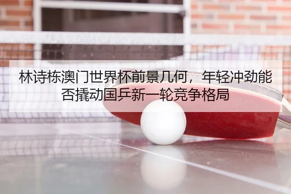 林诗栋澳门世界杯前景几何，年轻冲劲能否撬动国乒新一轮竞争格局